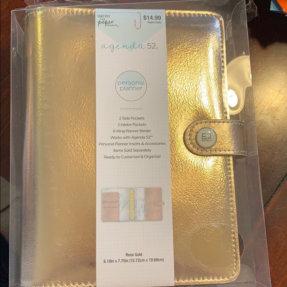 Agenda 52 Personal Size Planner Rose Gold